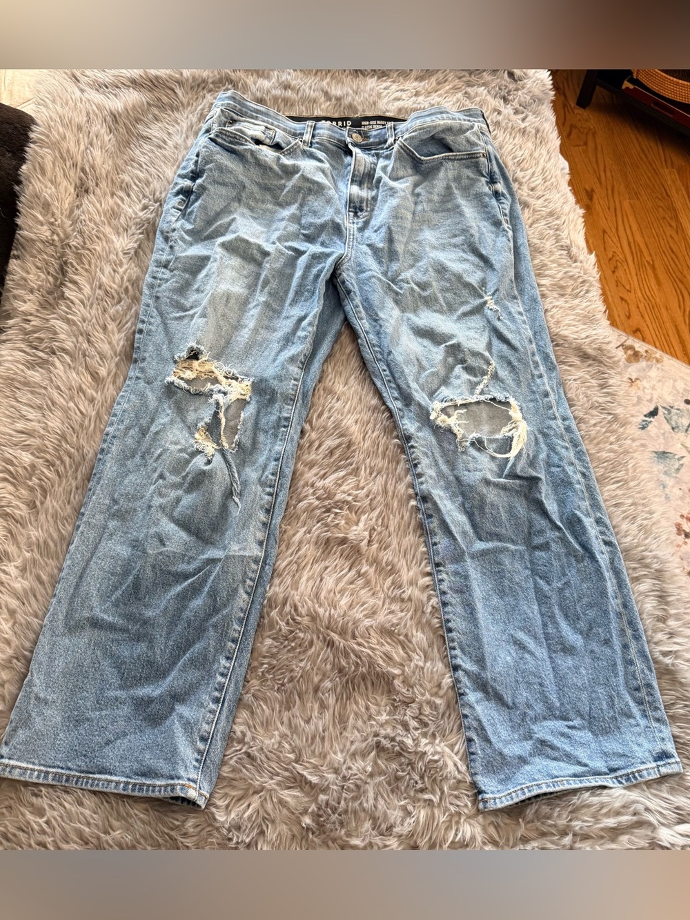 Torrid High Rise Baggy Straight Jeans